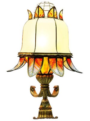 Large Stained Glass Wall Lamps, Set of 2-UCH-1224543