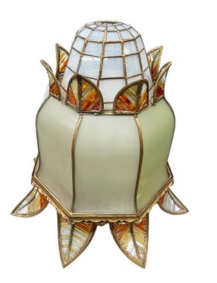 Large Stained Glass Wall Lamps, Set of 2-UCH-1224543