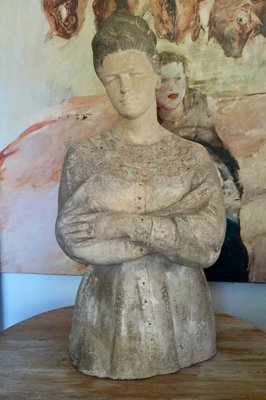 Large Statue of a Woman, France, 1960s, Earthenware-DVX-1324904