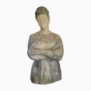 Large Statue of a Woman, France, 1960s, Earthenware-DVX-1324904