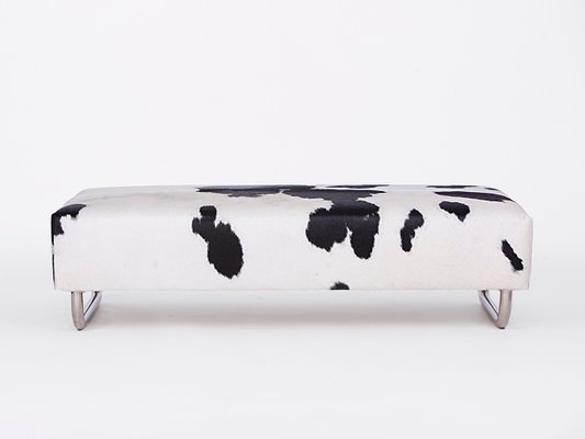 Large Steel Pipe Cowfell Coffee Table, 1940-TW-1362218