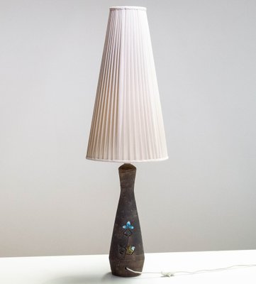 Large Stoneware Table Lamp by Tilgmans Keramic, Sweden, 1960s-JE-1718466