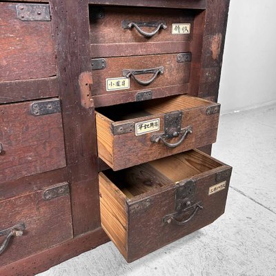 Large Store Archive Cabinet, Japan, 1890s-DWL-1787511