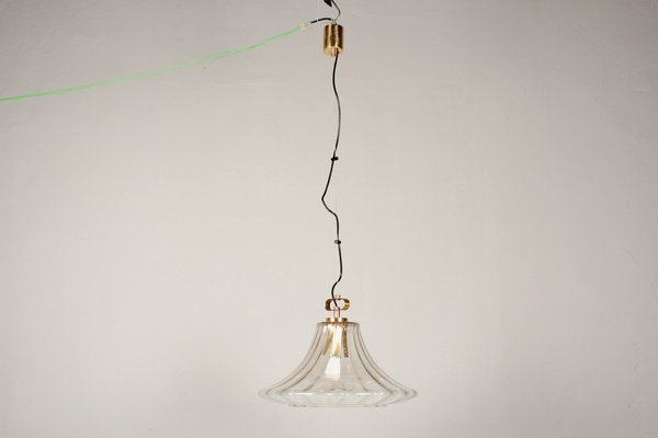 Large Structural Glass Pendant Lamp from Limburg, 1970s-DUM-1732251