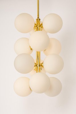 Large Stunning Kaiser Sputnik Glass Globes Chandelier, Germany, 1970s-UGR-1085243