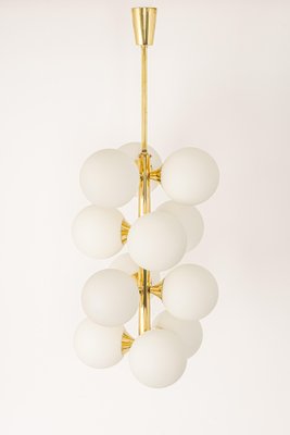 Large Stunning Kaiser Sputnik Glass Globes Chandelier, Germany, 1970s-UGR-1085243