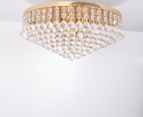 Large Swarovski Crystal Ball Ceiling Lamp, 1970s-GCG-932836