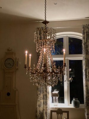 Large Swedish Chandelier, 1860-VAP-1124552