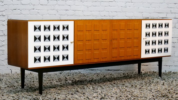 Large Swedish Chest of Drawers with Three-Dimensional Front, 1960s-QFD-1001395