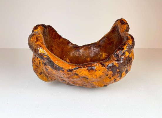 Large Swedish Folk Art Organic Burl Bowl, 1960s-UYK-890159