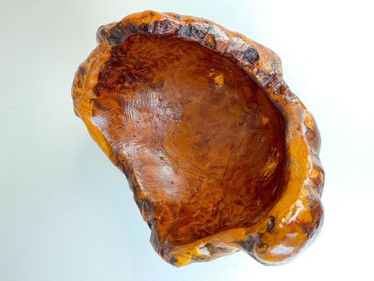 Large Swedish Folk Art Organic Burl Bowl, 1960s-UYK-890159