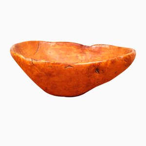 Large Swedish Folklore Birch Burl Wooden Bowl, 1890s-UDU-1807781