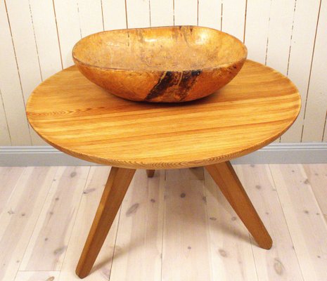 Large Swedish Folklore Birch Wooden Bowl, 1890s-UDU-1807766