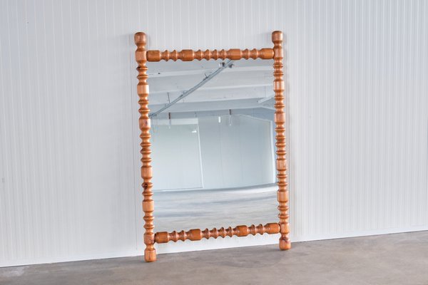 Large Swedish Modern Mirror in Pine from Markaryd, Sweden, 1960s-FMT-1772367