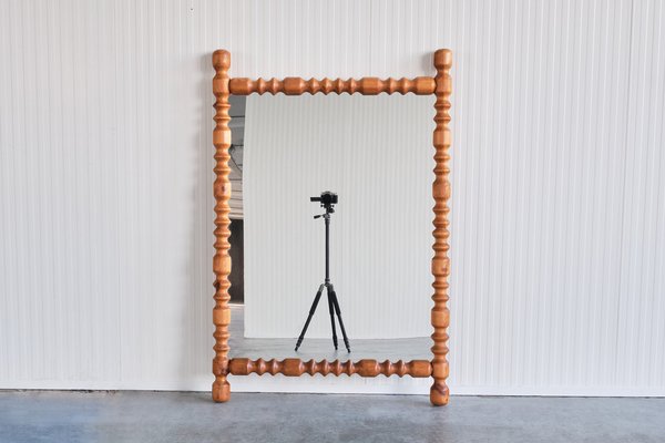 Large Swedish Modern Mirror in Pine from Markaryd, Sweden, 1960s-FMT-1772367