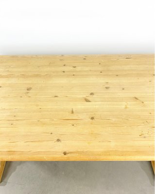 Large Swedish Pinewood Dining Table, 1980s-QFU-1194167