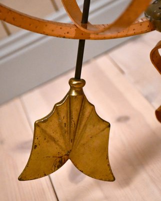 Large Swedish Wrought Iron, Brass and Copper Garden Sundial, 1960s-UDU-1821237