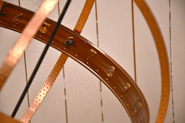 Large Swedish Wrought Iron, Brass and Copper Garden Sundial, 1960s-UDU-1821237