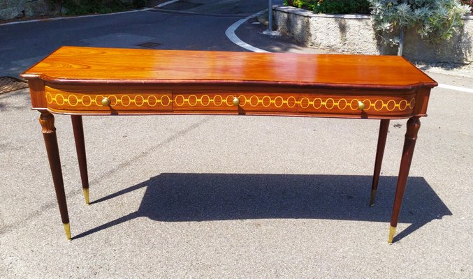 Large Teak Console by Paolo Buffa, 1940s-EI-1215844