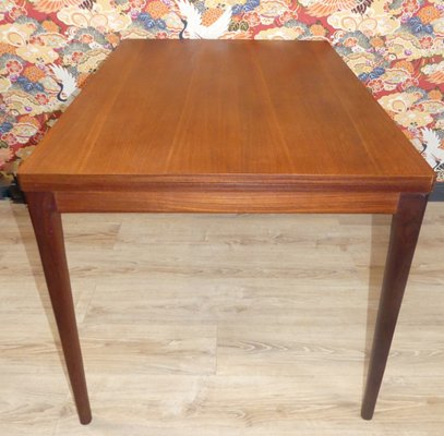 Large Teak Dining Table with Folding Turning Mechanism, 1960s-AFE-1117703