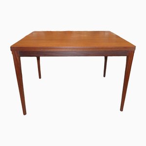 Large Teak Dining Table with Folding Turning Mechanism, 1960s-AFE-1117703