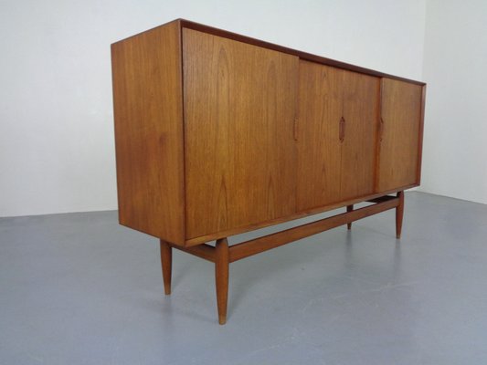 Large Teak Sideboard by Henry Rosengren Hansen for Brande Møbelindustri, 1950s-RDW-1723341