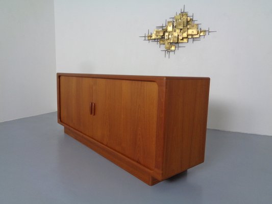 Large Teak Tambour Sideboard from Dyrlund, 1960s-RDW-999984