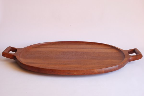 Large Teak Wooden Serving Tray by Jens Quistgaard for Dansk Designs-PLT-1104607