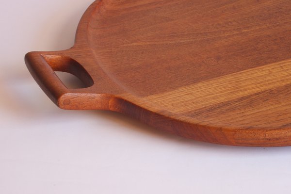 Large Teak Wooden Serving Tray by Jens Quistgaard for Dansk Designs-PLT-1104607