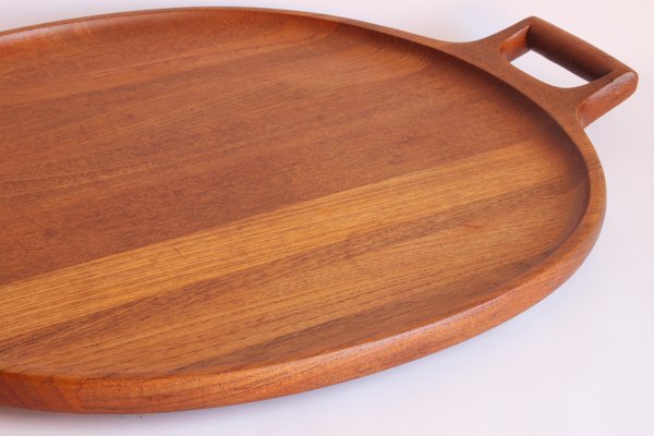 Large Teak Wooden Serving Tray by Jens Quistgaard for Dansk Designs-PLT-1104607