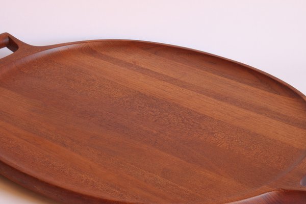 Large Teak Wooden Serving Tray by Jens Quistgaard for Dansk Designs-PLT-1104607