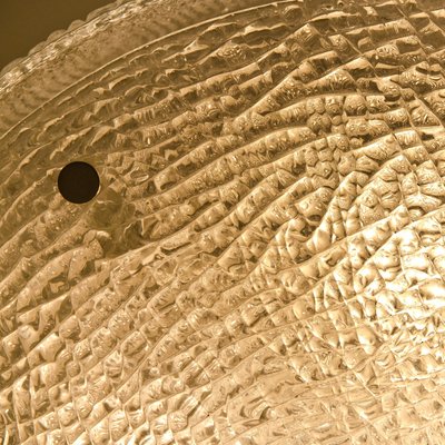 Large Thick Textured Glass Ceiling Light from Kalmar, 1960s-VDW-997149