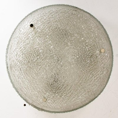 Large Thick Textured Glass Ceiling Light from Kalmar, 1960s-VDW-997149