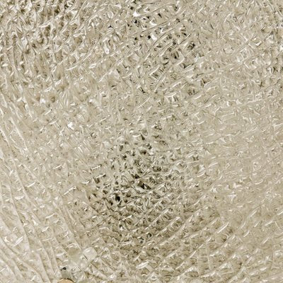 Large Thick Textured Glass Flush Mount, 1960s, set of 6-VDW-952915