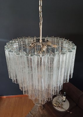 Large Three-Tier Murano Glass Tube Chandelier with 52 Glasses, 1990s-FHZ-1818579