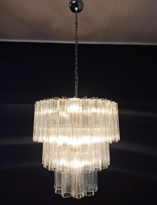 Large Three-Tier Murano Glass Tube Chandelier with 52 Glasses, 1990s-FHZ-1818579