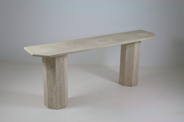 Large Travertine Console, Italy, 1970s-OTV-1727699