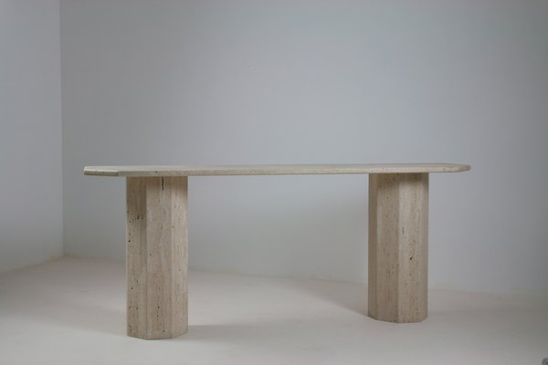 Large Travertine Console, Italy, 1970s-OTV-1727699