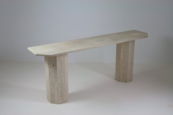 Large Travertine Console, Italy, 1970s-OTV-1727699