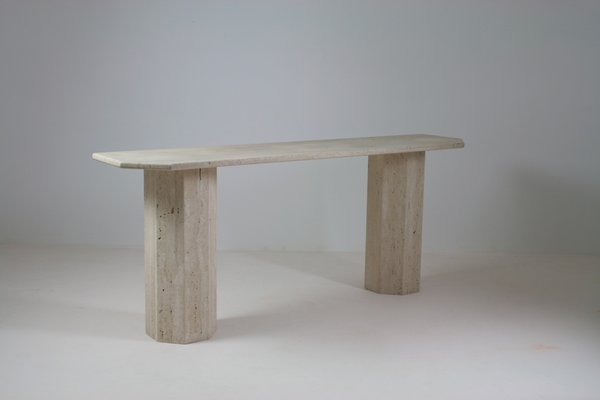 Large Travertine Console, Italy, 1970s-OTV-1727699