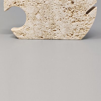 Large Travertine Fish Sculpture by Enzo Mari for f.lli Mannelli, 1970s-QGR-1322973