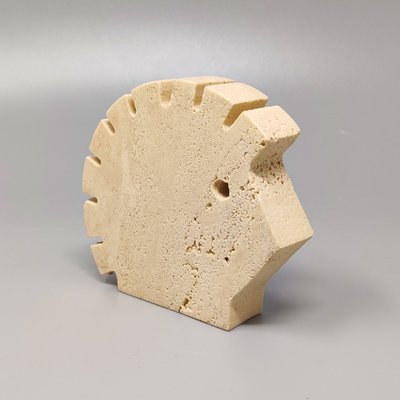 Large Travertine Hedgehog Sculpture attributed to Enzo Mari for F.lli Mannelli, 1970s-QGR-1660098