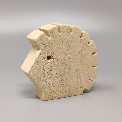 Large Travertine Hedgehog Sculpture attributed to Enzo Mari for F.lli Mannelli, 1970s-QGR-1660098