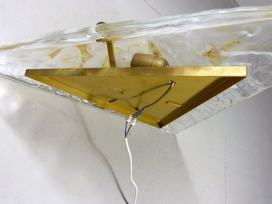 Large Triangular Glass Wall Light, 1960s-TU-1176664