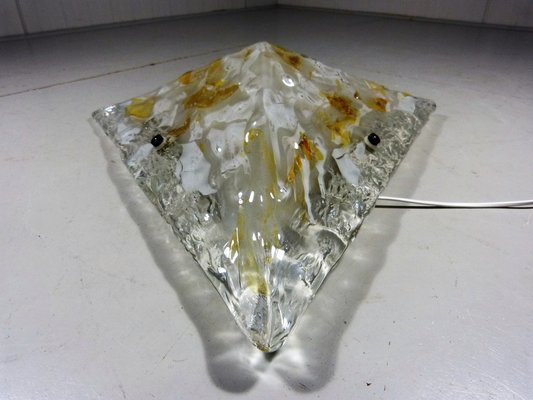 Large Triangular Glass Wall Light, 1960s-TU-1176664