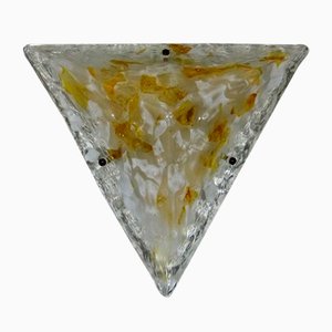 Large Triangular Glass Wall Light, 1960s-TU-1176664