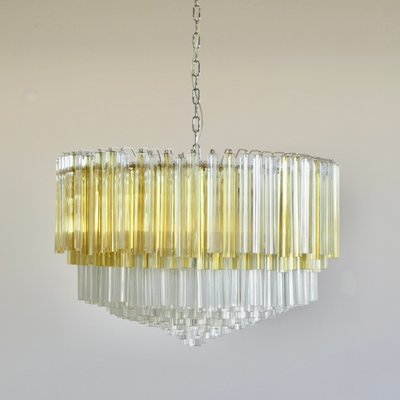 Large Trilobi Glass Chandelier in Murano Glass-INL-1388767