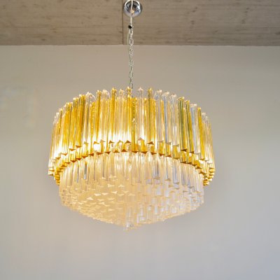 Large Trilobi Glass Chandelier in Murano Glass-INL-1388767