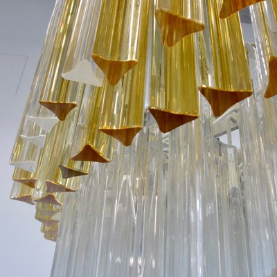 Large Trilobi Glass Chandelier in Murano Glass-INL-1388767