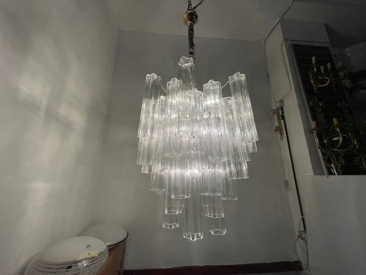 Large Tronchi Murano Glass Chandelier, 1980s-JJC-1796054